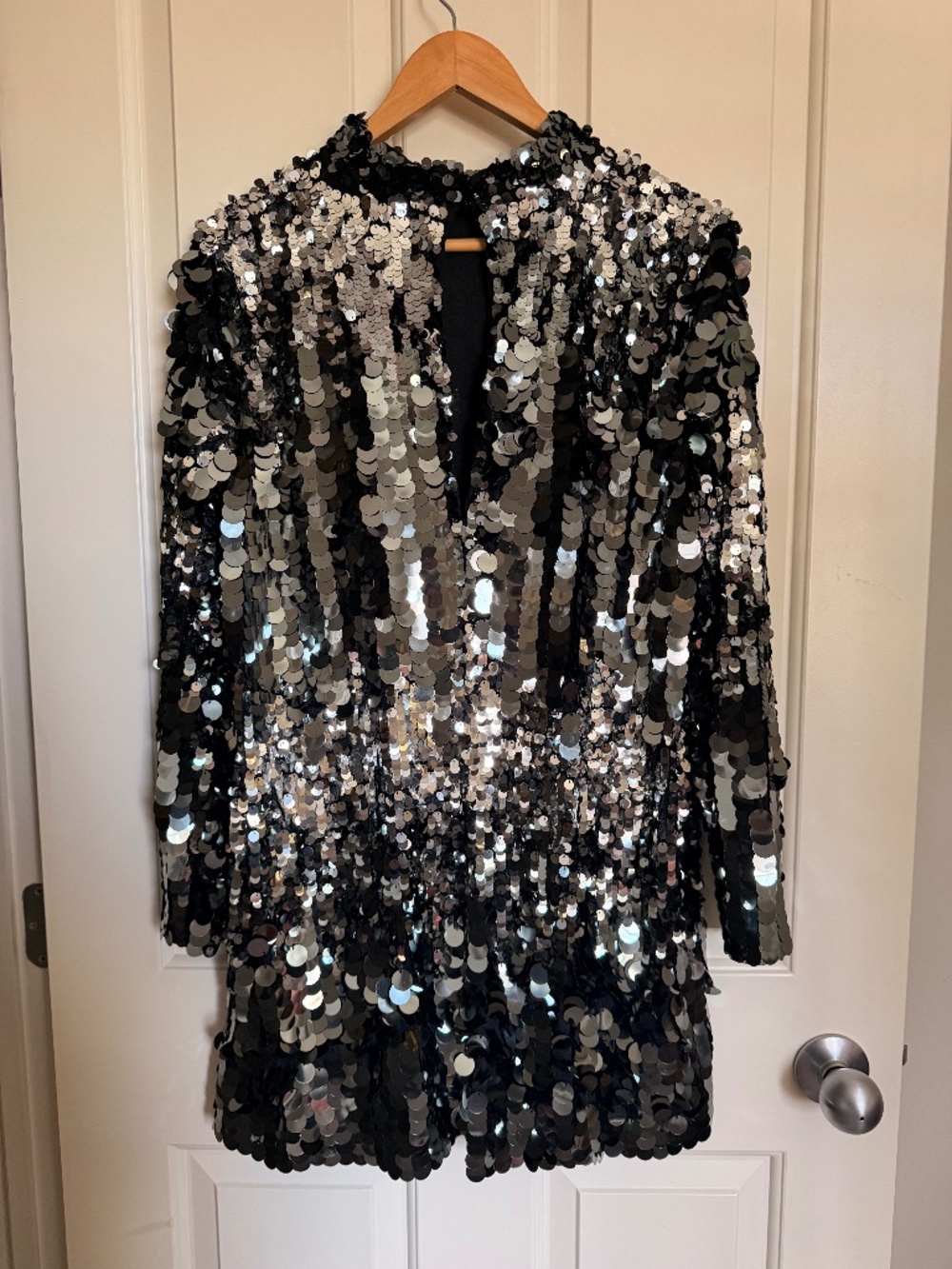 Metallic Sequin Mini Dress by H&M